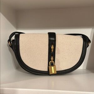 ZARA Black and Cream Bag